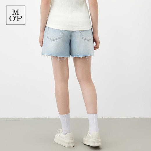 Marc O'Polo/MOP夏季新款好看浅色时尚百搭短款时髦牛仔短裤女士 商品图2