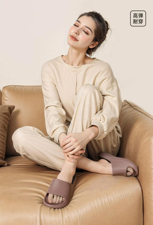 为孕妇为老人设计～微翘防滑拖鞋女夏季室内居家高级感浴室洗澡eva不臭脚凉拖鞋外穿男士拖鞋 商品图5