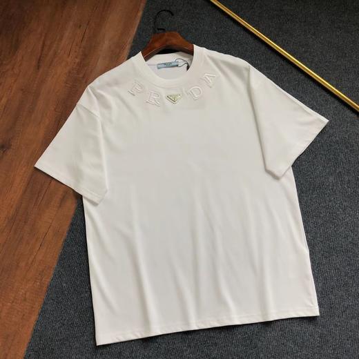F0316112春夏新款铁标印花logo贴布刺绣圆领短袖T恤 商品图1