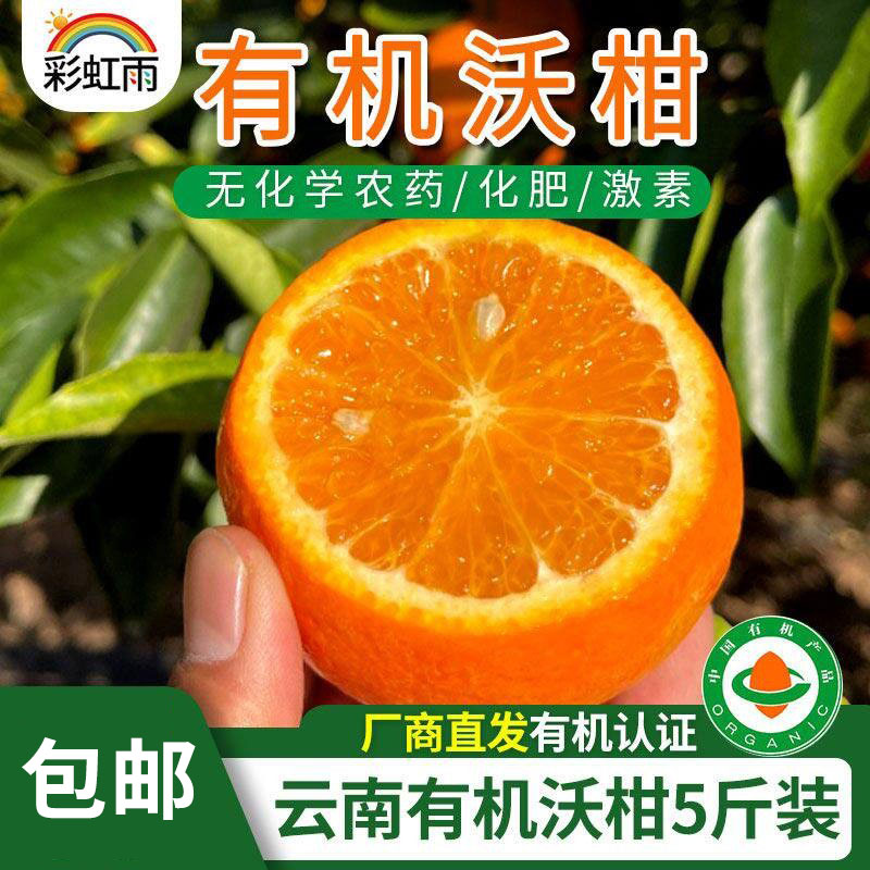 【厂商直发】云南高山有机沃柑5斤装包邮有机水果基地直发