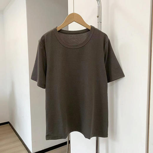 性价比敲高！基础款圆领华夫格短袖T恤！ 商品图9