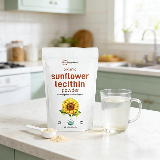 Micro Ingredients 有机向日葵卵磷脂粉 454g 商品图5