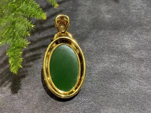 【御珠宫坊·传藏系列】金镶碧玉吊坠 商品图8