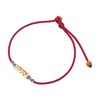 六鑫珠宝 s925银镀金太岁手工编织本命年红绳手链 新中式 商品缩略图3
