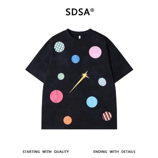 26T146SDSA男装2026新款高贵轻奢时尚简约彩色波点印花圆领短袖T恤百搭 商品图1