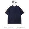 SDSA男装2026新款高贵轻奢复古植绒撞色织带设计圆领短袖T恤百搭 商品缩略图5