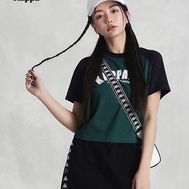 MJ｜Kappa卡帕运动短袖女新夏季休闲T恤女款抗菌半袖K0E42TD32