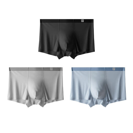 爱帝男士内裤5条装无痕轻薄冰丝凉感平角裤 商品图6