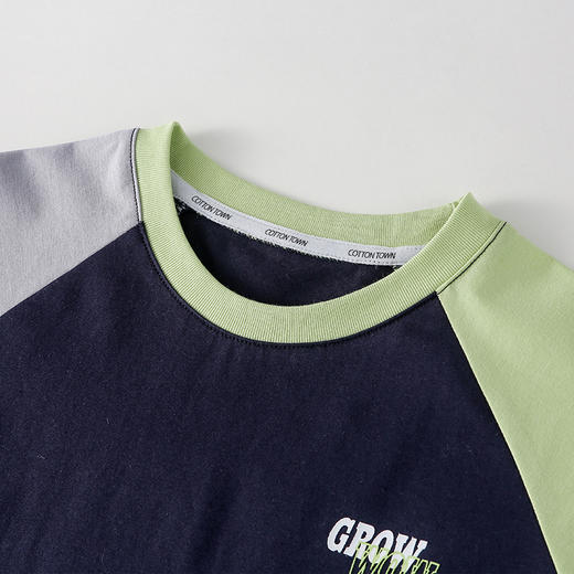 【10A抗菌】棉花堂夏款撞色不粘人弹性童装短袖速干T恤-- FD61128 商品图6