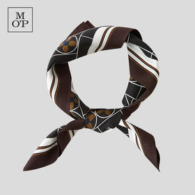 Marc O'Polo/MOP夏季新款流行高级桑蚕丝印花方形丝巾丝绸礼物