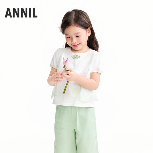 【实体店同款】女童套装夏季新款安奈儿童装XG621198 商品图0