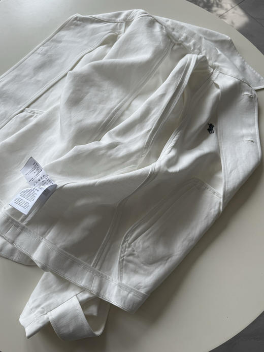 【秒杀价已调 直接拍】RL 拉夫 早春升级款棉麻混纺斗篷 白色风衣外套 商品图13