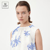 Marc O'Polo/MOP夏季新款好看植物印花亚麻打褶无袖背心女士上衣 商品缩略图4