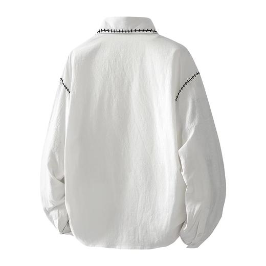 F031624春季新款宽松休闲日常百搭不挑人立体剪裁衬衫外套 商品图1