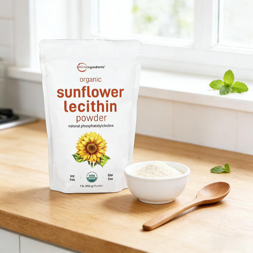 Micro Ingredients 有机向日葵卵磷脂粉 454g 商品图2