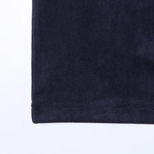 SDSA男装2026新款高贵轻奢复古植绒撞色织带设计圆领短袖T恤百搭 商品图3