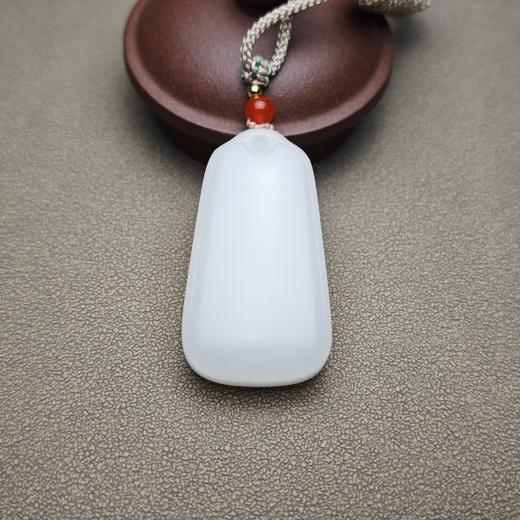 新疆和田玉且末料羊脂玉雅致幽兰平安牌 312-3 商品图3
