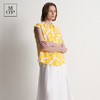 【唯品专供不上架】2025夏季新款度假风时尚印花天然亚麻无袖衬衫 商品缩略图2