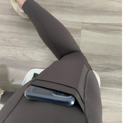 Mylyis 9分口袋高腰瑜伽裤 55501  L家同款口袋神酷 可以插兜的瑜伽裤/打底裤leggings 四面高弹+全身四针六线无缝缝纫 穿出2米大长腿 商品图11