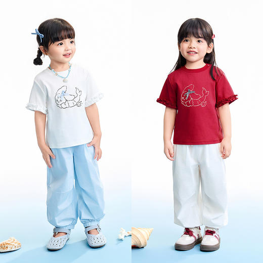 【实体店同款】女童套装夏季新款安奈儿童装XG621196 商品图3