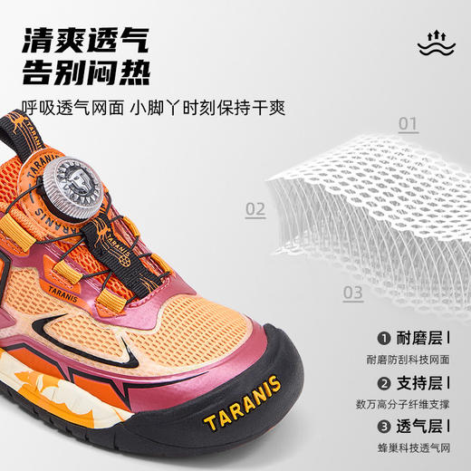 泰兰尼斯儿童轻户外运动鞋2026年春季新款男女童跑步鞋防滑耐磨鞋T01X6A8939 商品图3