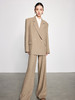 法小曼*子珍韩系少女卡其色西装套装女直筒型2026新款大女主气场西服 商品缩略图10
