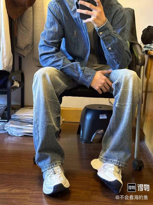 F031609春季新款复古老钱风刺绣男女同款棉质好看百搭长袖衬衣 商品图11