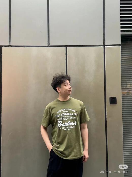 F031641联名款宽松剪裁自带中性松弛感情侣印花T恤上衣 商品图14