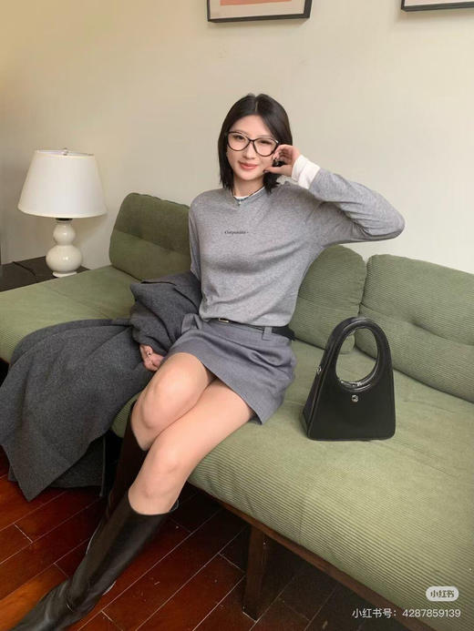 【秒杀价已调 直接拍】Mo家 莱赛尔棉 假两件 圆领长袖针织衫 商品图11