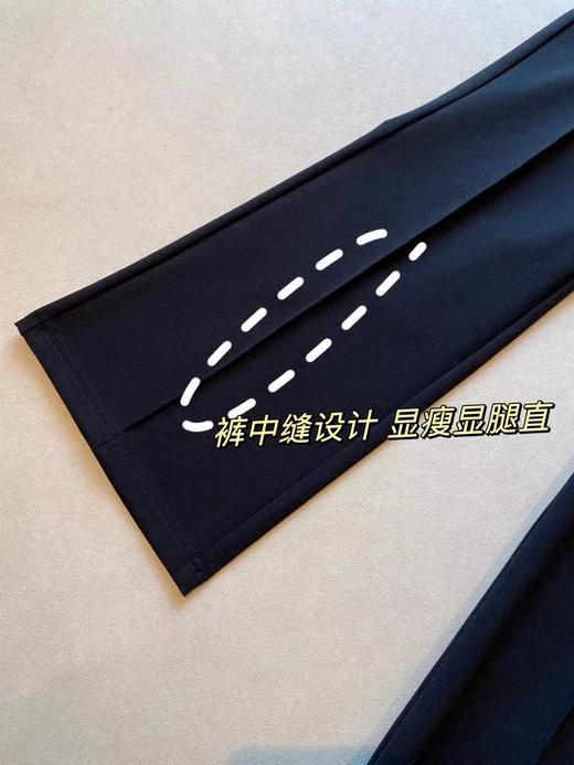 F031691大长腿高腰鱼尾小黑裤微喇裤直筒裤女春夏新款 商品图3