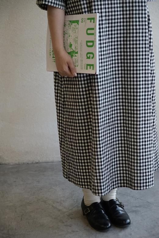 Atelier d'antan 圆领格纹连衣裙 商品图1