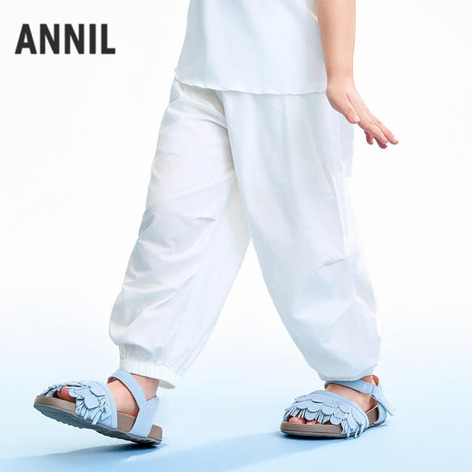 【实体店同款】女童全腰梭织长裤夏季新款安奈儿童装XG626252 商品图2