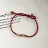 六鑫珠宝 s925银镀金太岁手工编织本命年红绳手链 新中式 商品缩略图1