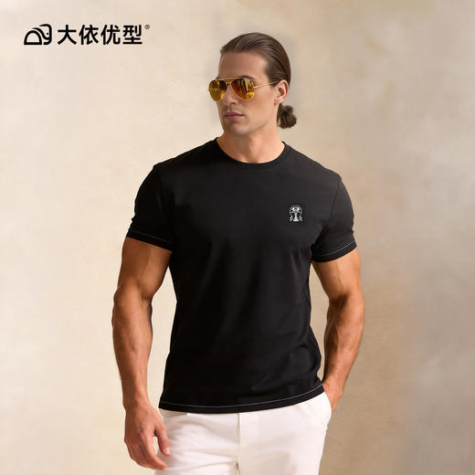 【DG】【莫代尔棉】大依优型大码男装圆领短袖T恤休闲运动百搭短袖上衣 商品图5