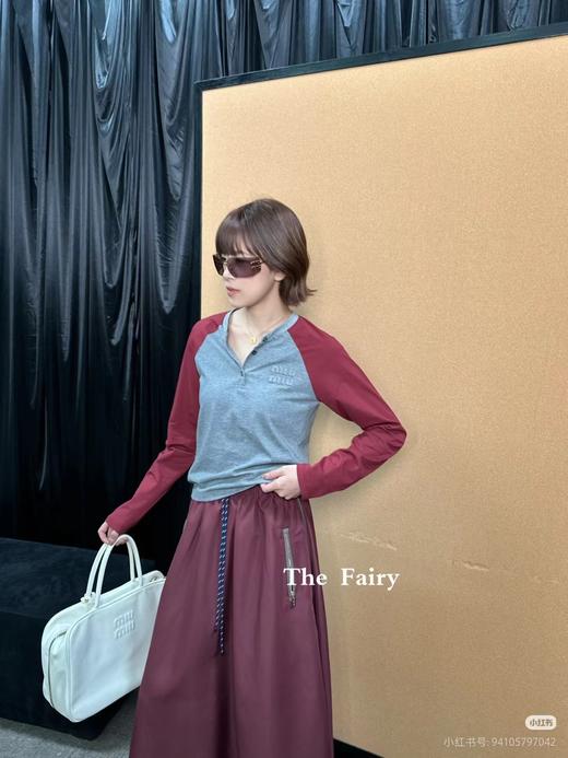 F031683早春学院风氛围感拉满撞色圆领开衫长袖上衣 商品图10