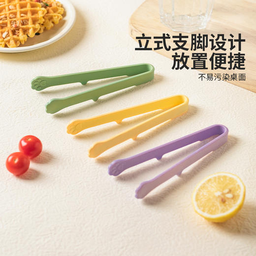 摩登主妇硅胶迷你食品夹厨房食物夹薯片夹子零食夹子不脏手冰块夹 商品图4