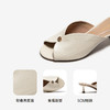 【上新】【静音系列】千百度细高跟鞋鱼嘴拖鞋女2026夏季凉拖鞋A26390121 商品缩略图3