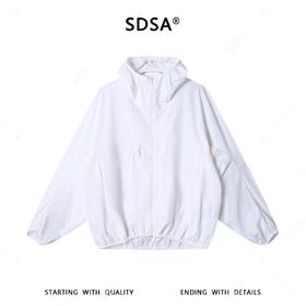 SDSA男装2026新款高贵轻奢时尚简约纯色拉链立领夹克外套户外百搭