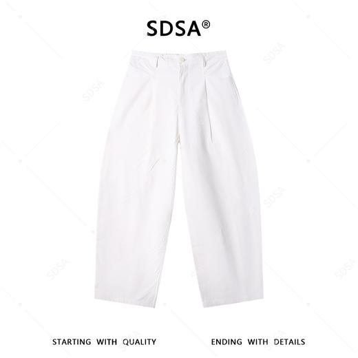 SDSA男装2026新款高贵轻奢韩版简约纯色弯刀休闲裤休闲百搭裤子 商品图0
