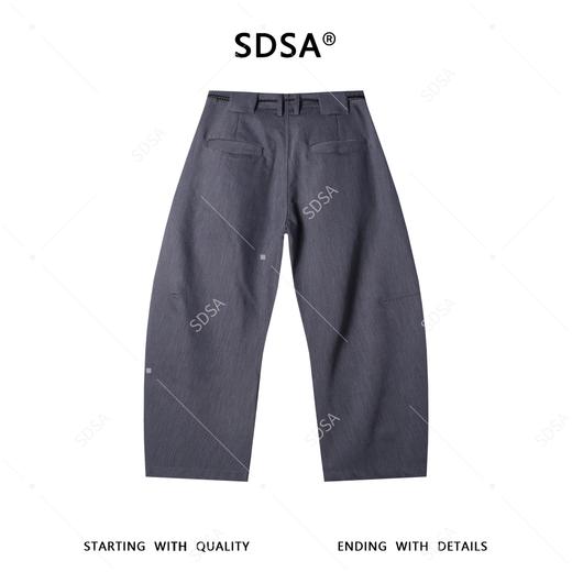 SDSA男装2026新款高贵轻奢韩版简约纯色连腰设计弯刀西裤百搭休闲 商品图4