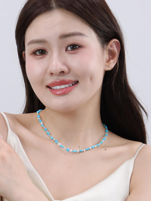 【挚友限定】18k金keshi/美松石项链 3-4mm 商品图3