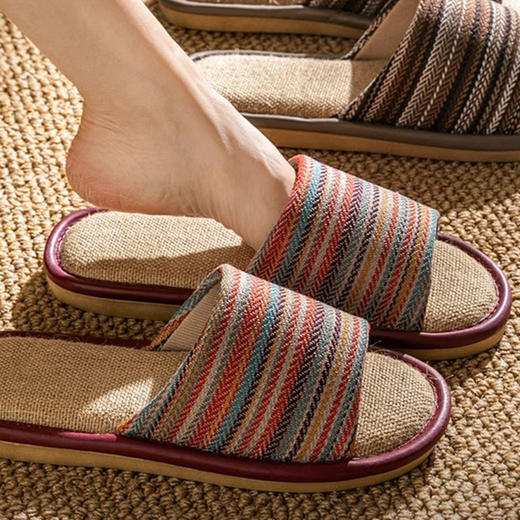 三浦植造日式亚麻拖鞋｜39.9带走两双‼️汗脚救星 透气吸臭！全季可穿❗把波西米亚浪漫穿在脚上～ 商品图2