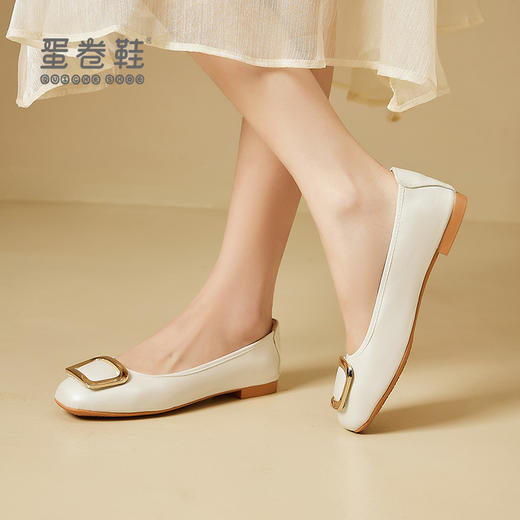【舒适鞋服丨女款蝴蝶结蛋卷平底鞋】35-40码可选，采用新型回弹力、柔软舒适不易顶脚，鞋面采用超细纤维材质，透气又环保，复古拼色设计，时尚百搭，日常逛街、旅游、 开车、跳舞、上班都能穿 商品图12