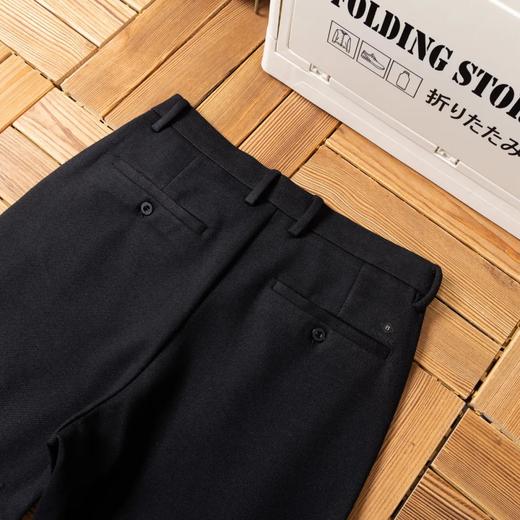 F031604秋冬男士羊毛呢轻商务修身包边小直筒休闲长裤 商品图13