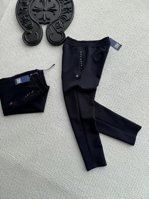 F0316117松紧抽绳小直筒休闲垂感修身印花卫裤长裤 商品图4