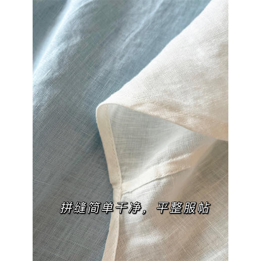 【15天内发出】亚麻苎麻老钱风衬衫 翻领长袖上衣衬衫 薄款麻料防晒衬衣外套 商品图4