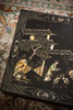 【已售】独角鹿西洋古董20世纪初中国出品黑漆描金款彩人物园林主题长方矮桌几 商品缩略图9