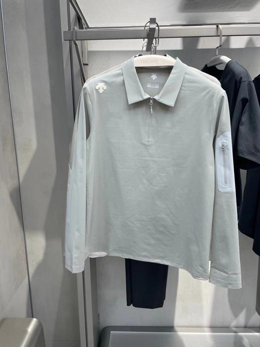 F0316104男士运动休闲通勤百搭半拉链polo长袖上衣 商品图8