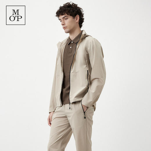 Marc O'Polo/MOP夏季新款休闲立领简约纯色夹克男可收纳连帽外套 商品图4