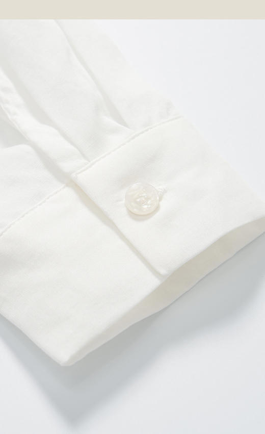 【多妈团购 天丝亚麻·老钱风衬衫】天然纤维亚麻，配合兰精天丝和棉，不闷不热，超透气~宽松微落肩 轻松拿捏松弛感--连横 商品图12